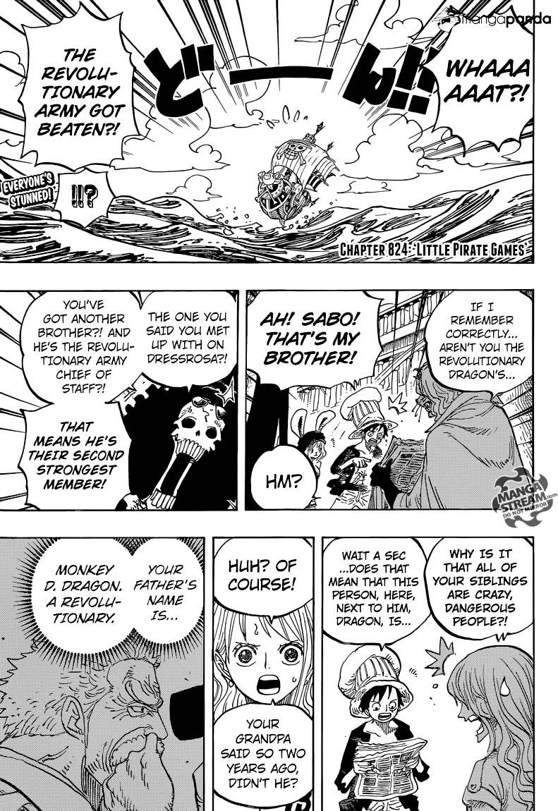 One Piece - Chapter 824 : Little Pirate Games