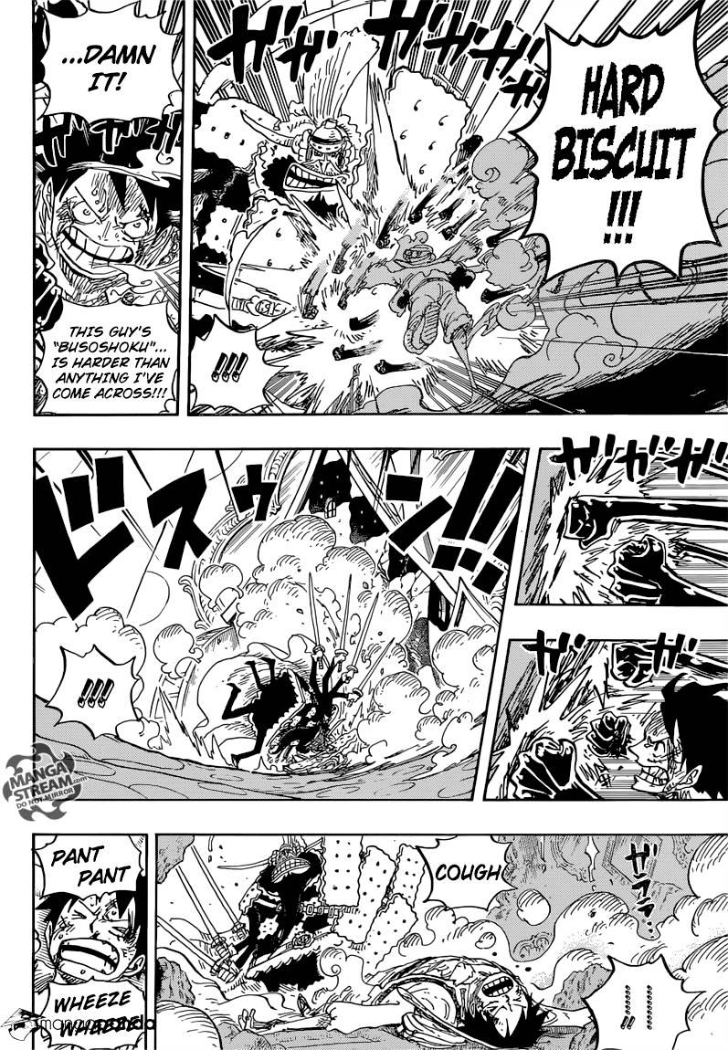 One Piece - Chapter 837 : Luffy Vs Commander Cracker