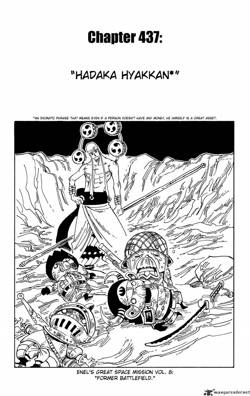 One Piece - Chapter 437 : Naked But Great