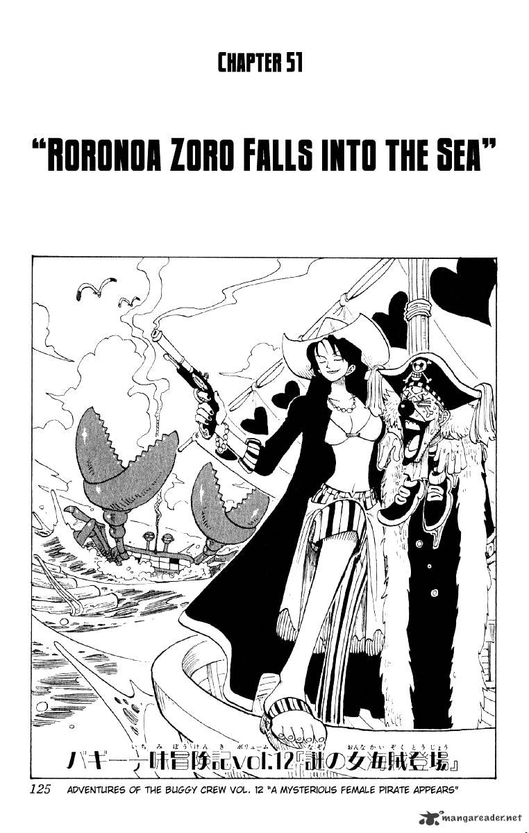 One Piece - Chapter 51 : Roanoa Zoro Falls Into The Deep Ocean