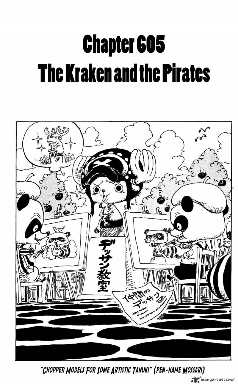 One Piece - Chapter 605 : The Kraken And The Pirates