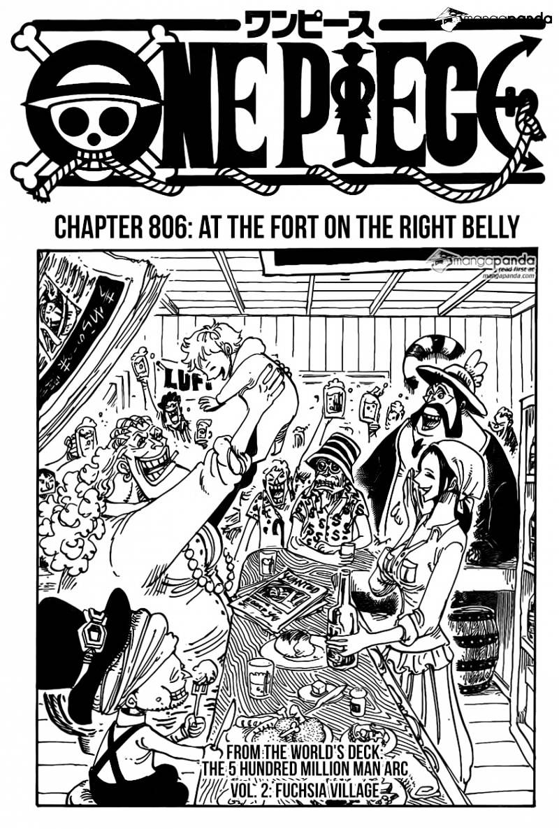 One Piece - Chapter 806 : At The Fort On The Right Belly