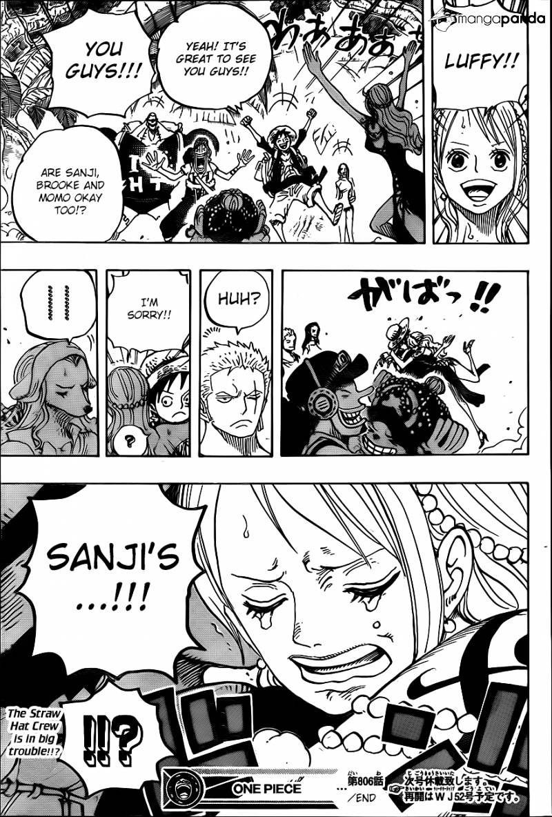 One Piece - Chapter 806 : At The Fort On The Right Belly