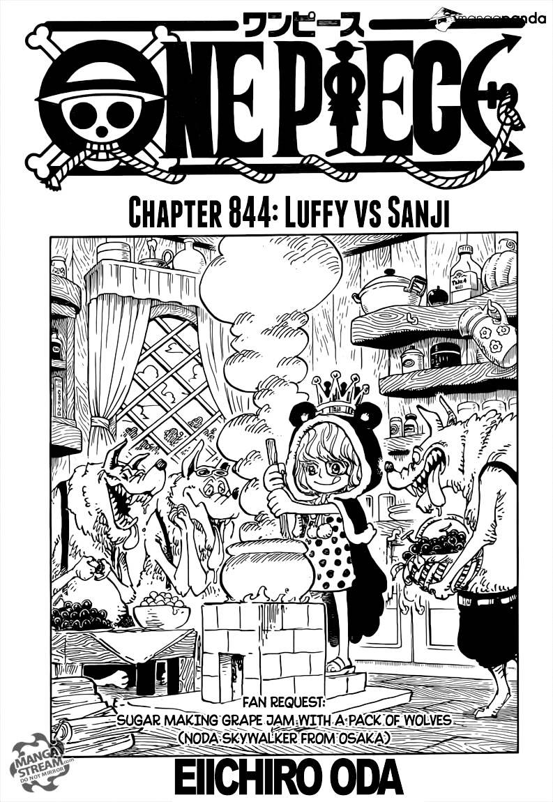 One Piece - Chapter 844 : Luffy Vs. Sanji