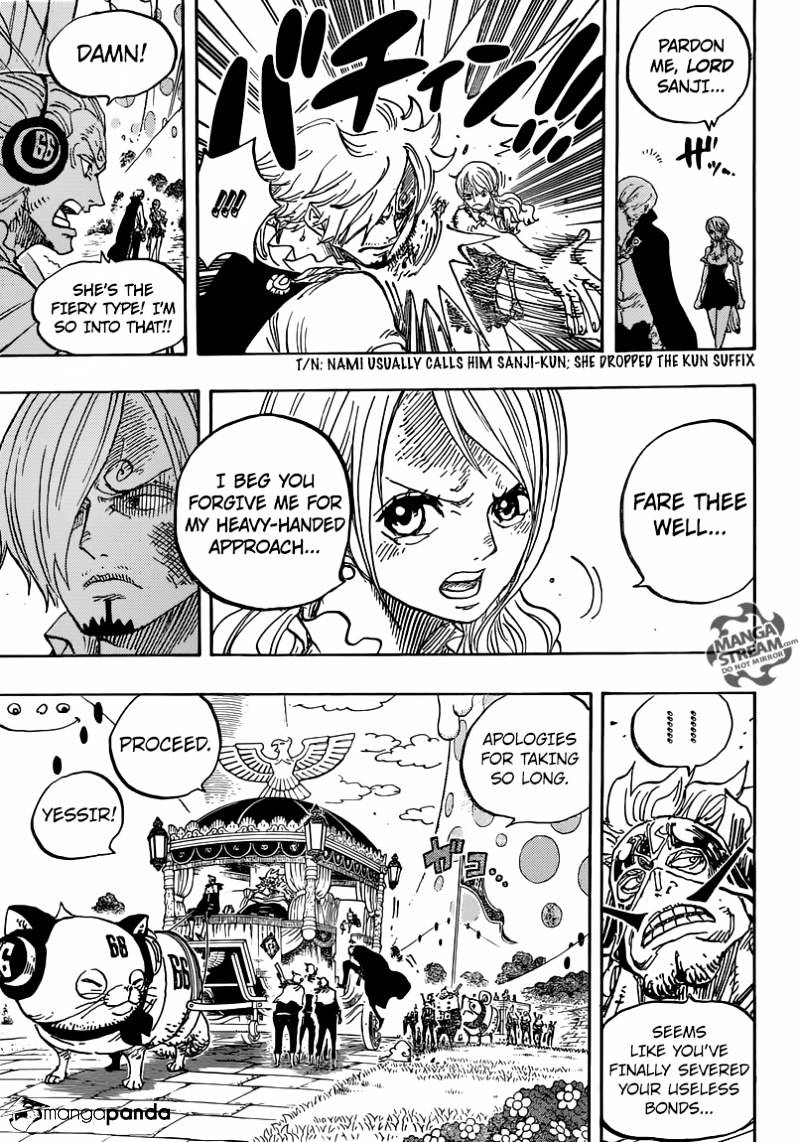 One Piece - Chapter 844 : Luffy Vs. Sanji