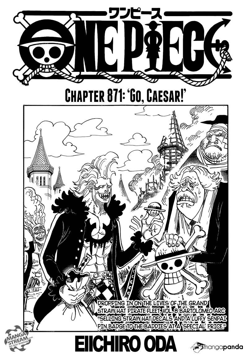 One Piece - Chapter 871 : Go, Caesar!