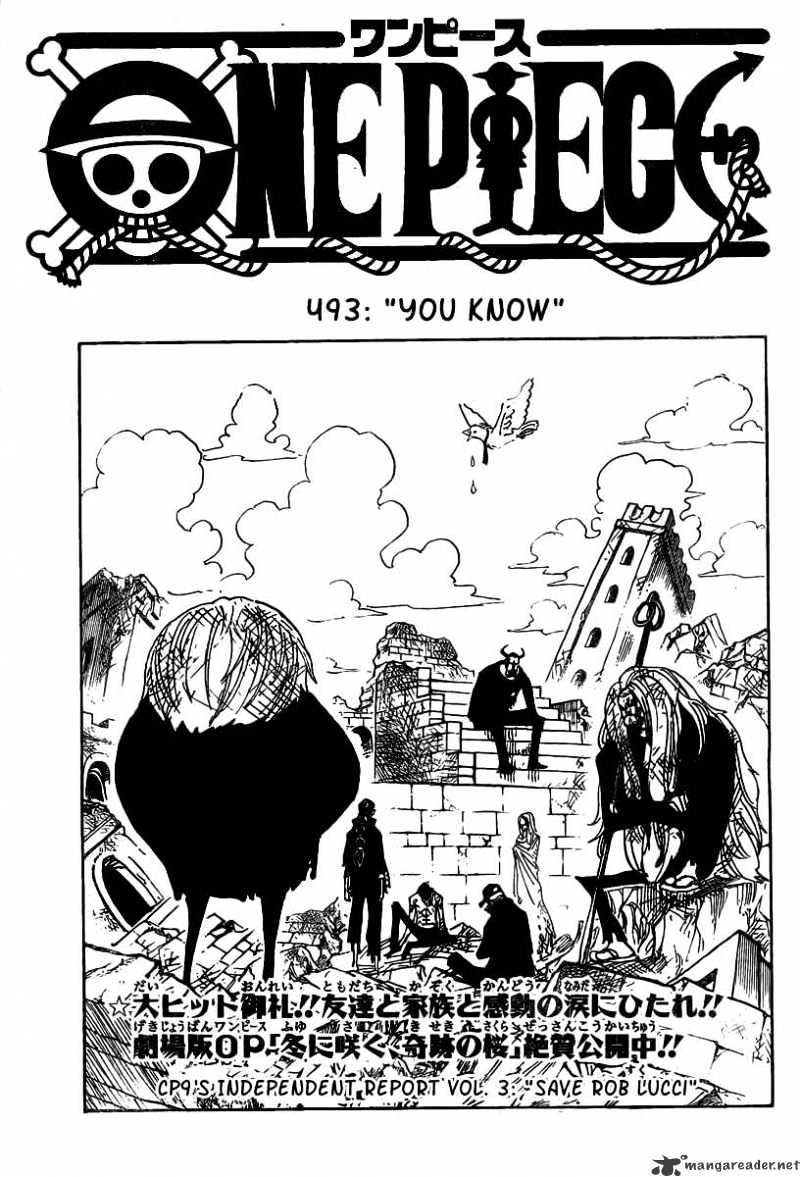 One Piece - Chapter 493 : You Know