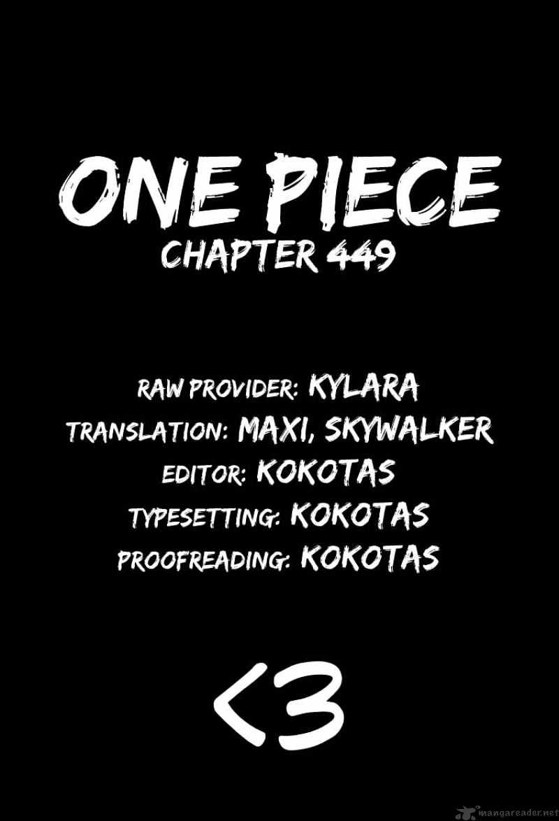 One Piece - Chapter 449 : The Mysterious Four Of Thriller Bark