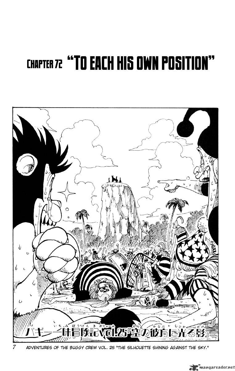 One Piece - Chapter 72 : Suited To Ones Level