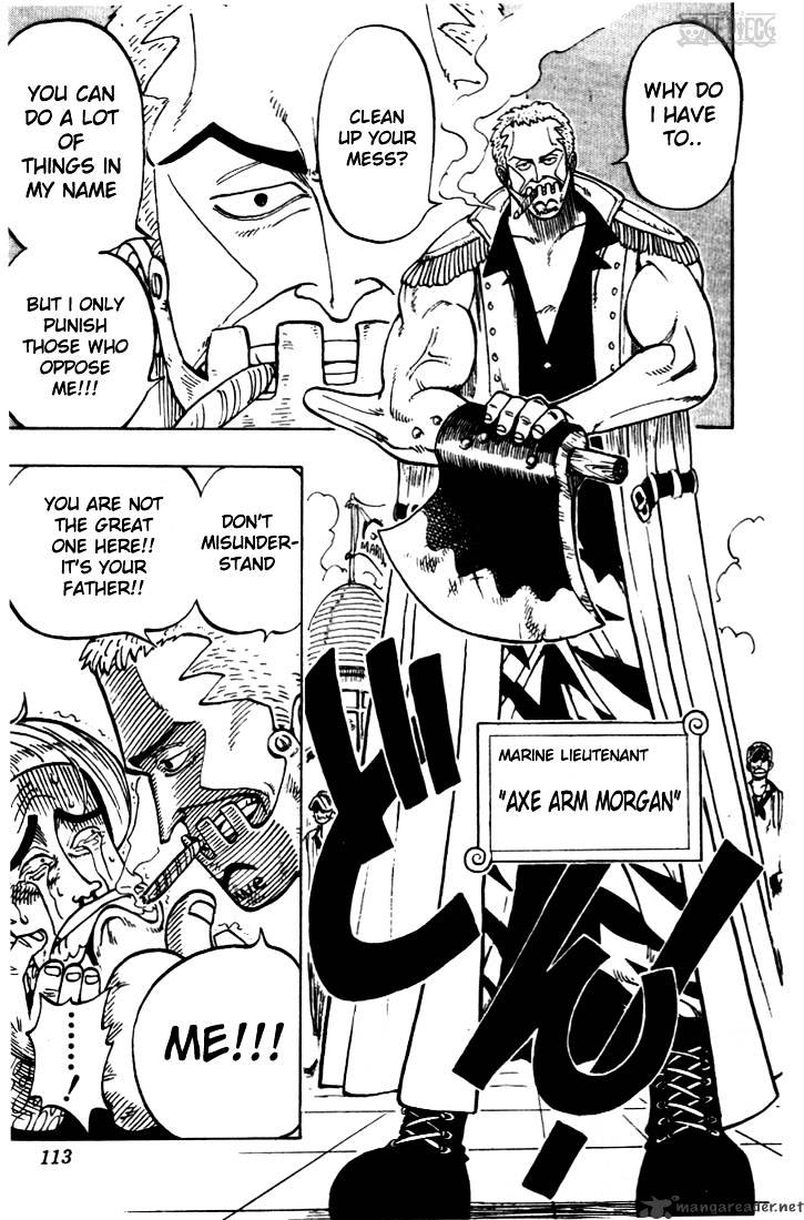 One Piece - Chapter 4 : Marine Lieutenant Axe Hand Morgan