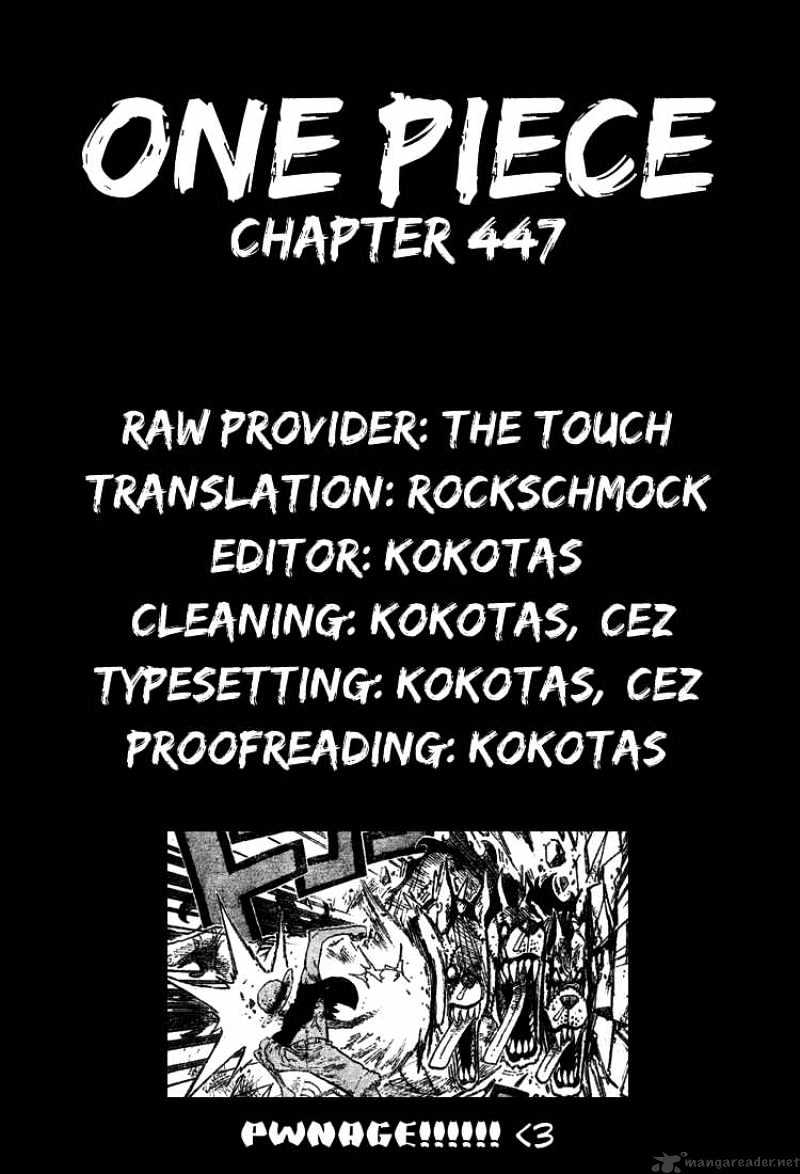 One Piece - Chapter 447 : Surprise Zombie