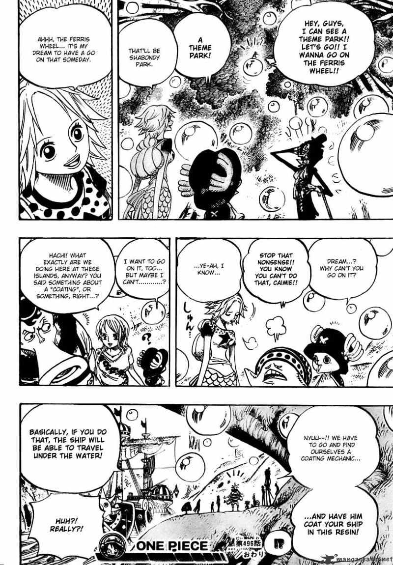 One Piece - Chapter 496 : Yarukiman Mangroove