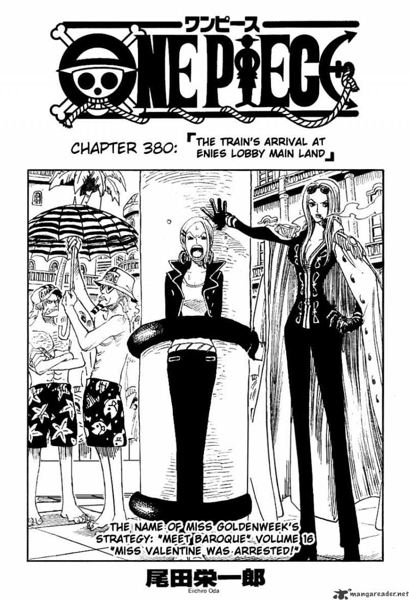 One Piece - Chapter 380 : The Train S Arrival At Enies Lobby Main Land