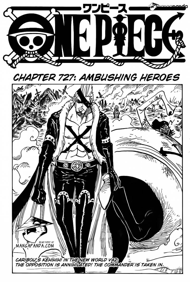 One Piece - Chapter 727 : Ambushing Heroes.