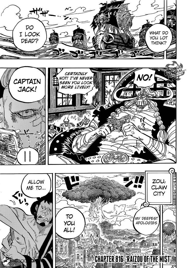 One Piece - Chapter 817 : Raizou Of The Mist