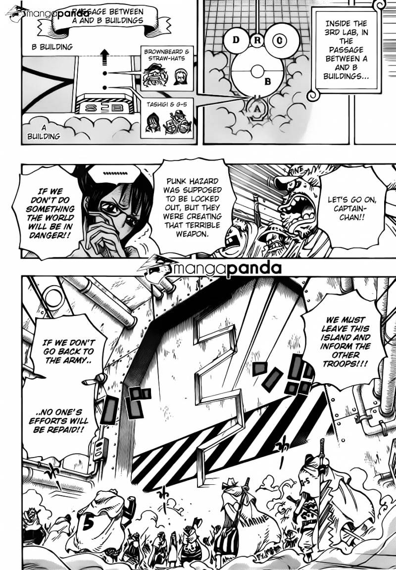 One Piece - Chapter 680 : Captain Of The Marine S G-5, Kichiku No Vergo