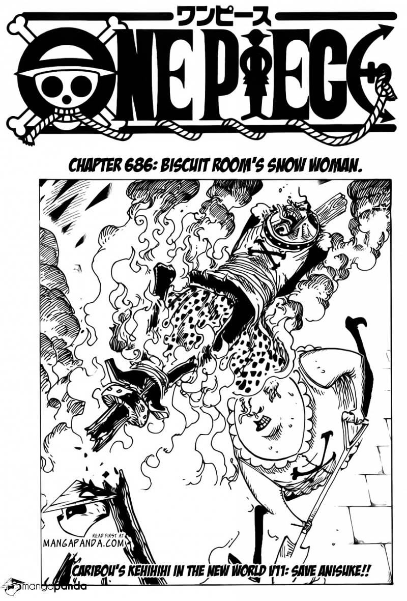 One Piece - Chapter 686 : Biscuit Room’s Snow Woman.