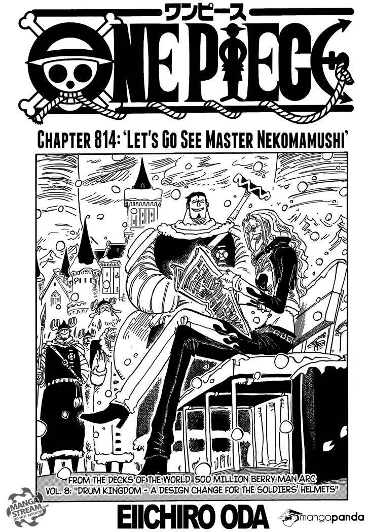 One Piece - Chapter 814 : Let S Go To See Master Nekomamushi