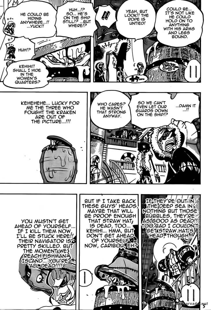 One Piece - Chapter 606 : Adventure In The Deep Sea