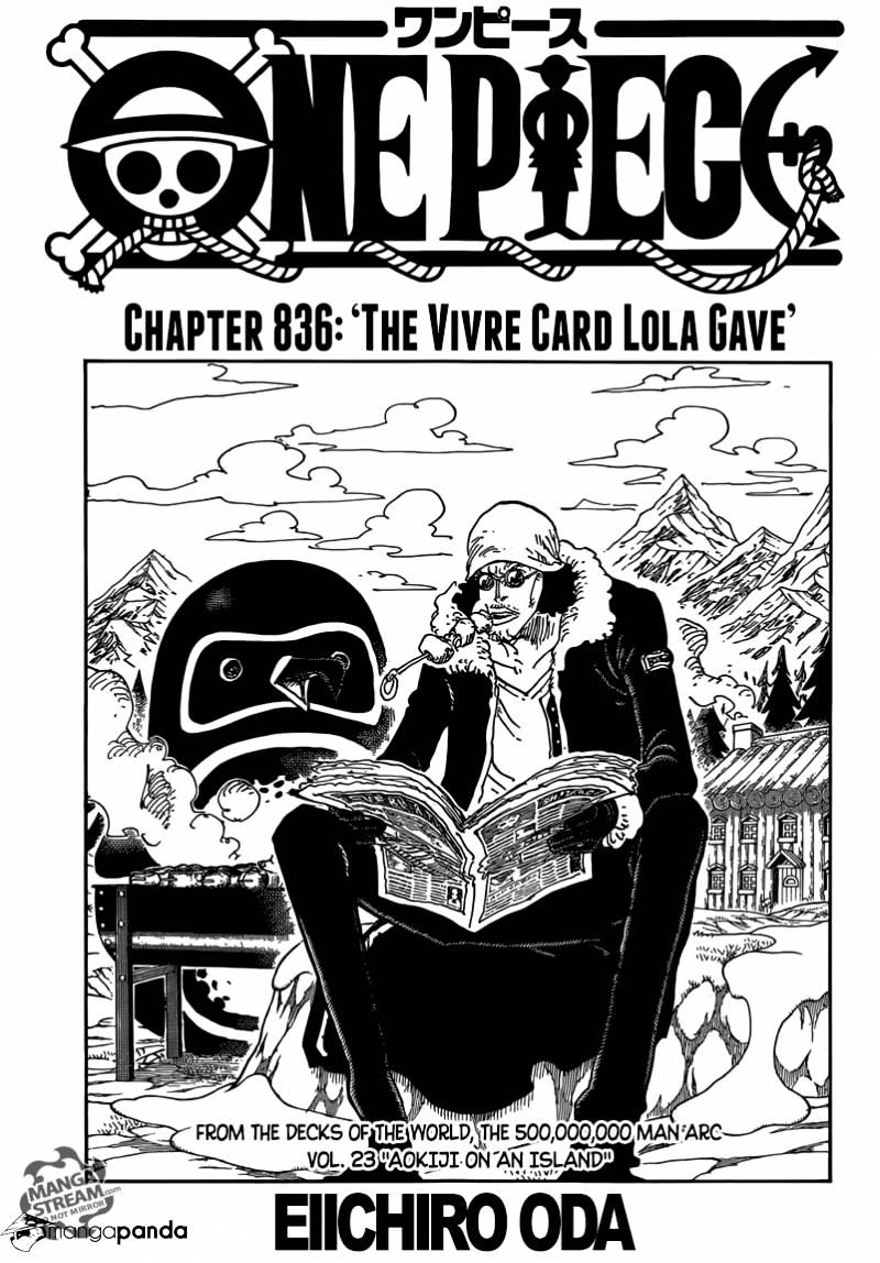 One Piece - Chapter 836 : The Vivre Card Lola Gave