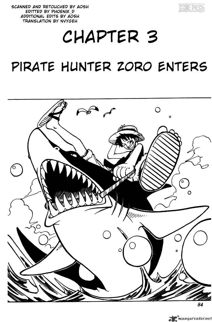 One Piece - Chapter 3 : Pirate Hunter Zoro Enters