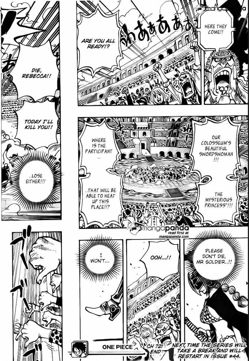 One Piece - Chapter 721 : Rebecca And Mr. Soldier