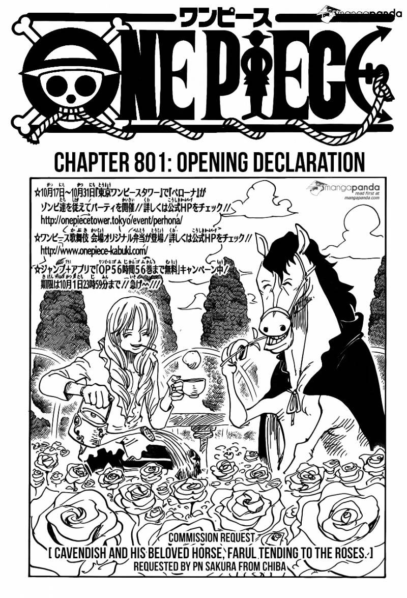 One Piece - Chapter 801 : Opening Declaration