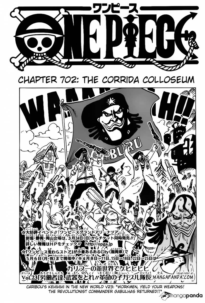 One Piece - Chapter 702 : The Corrida Colloseum