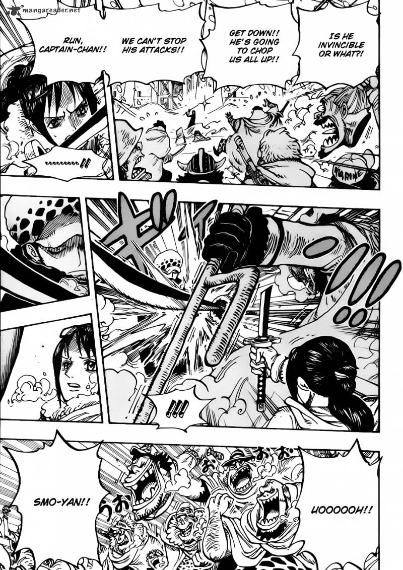 One Piece - Chapter 662 : Shichibukai Law Vs Vice Admiral Smoker