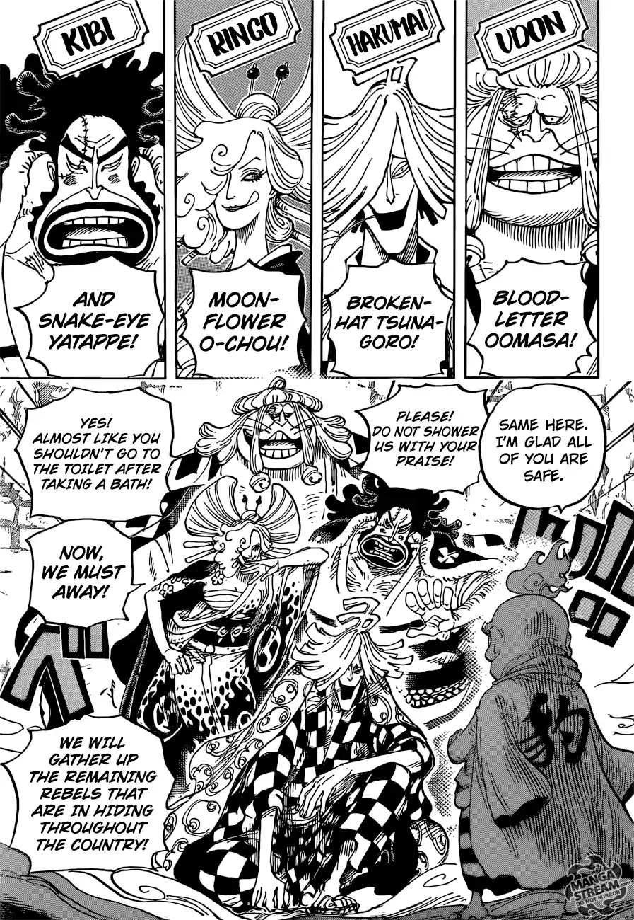 One Piece - Chapter 952: Hiyori And Kawamatsu