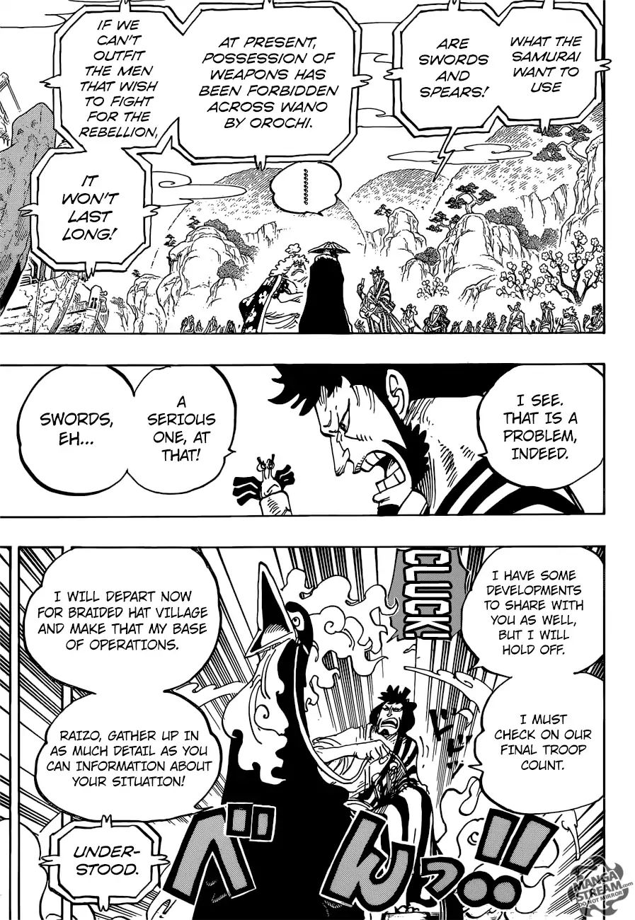 One Piece - Chapter 952: Hiyori And Kawamatsu