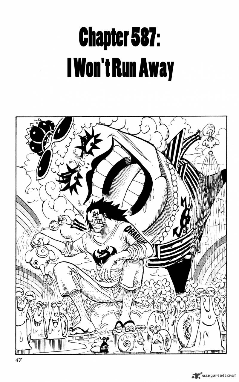 One Piece - Chapter 587 : I Will Not Run