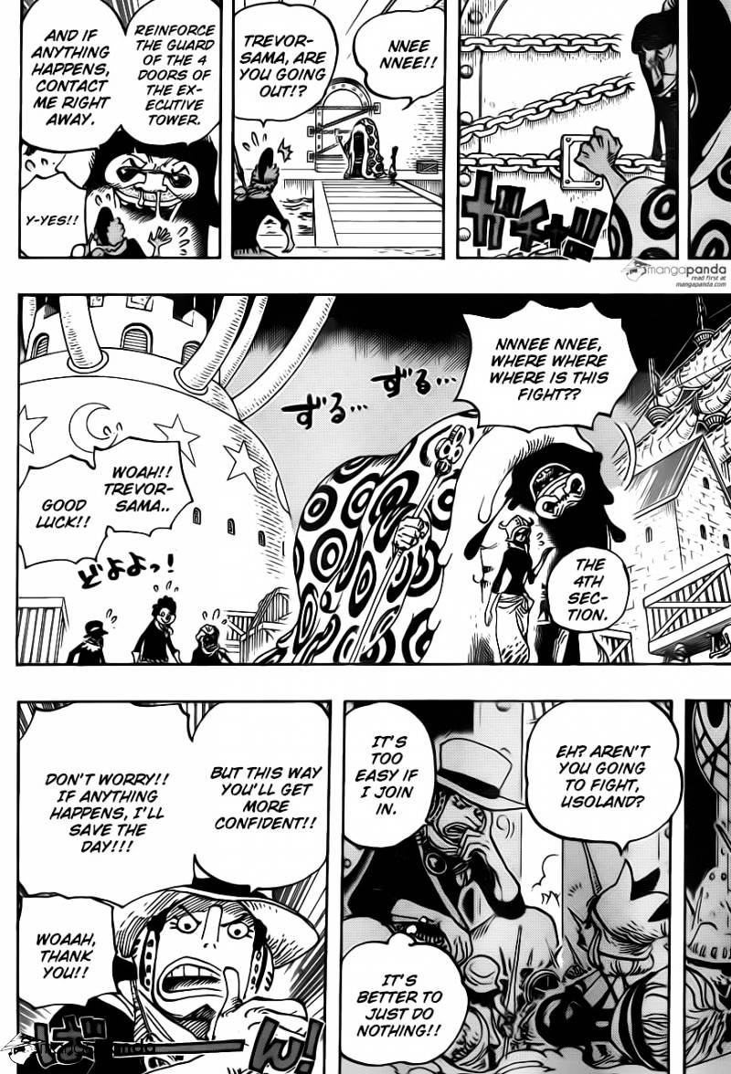 One Piece - Chapter 738 : Trevor Army, Special Executive Sugar