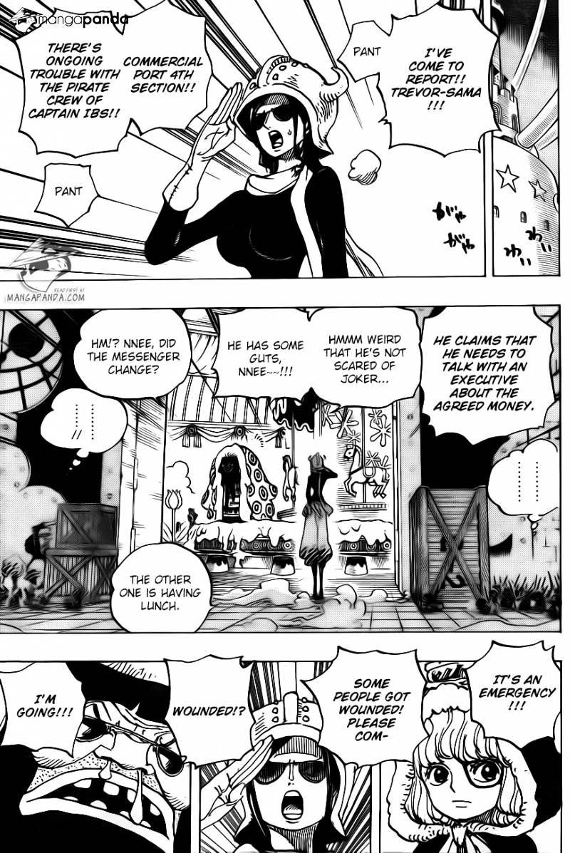 One Piece - Chapter 738 : Trevor Army, Special Executive Sugar