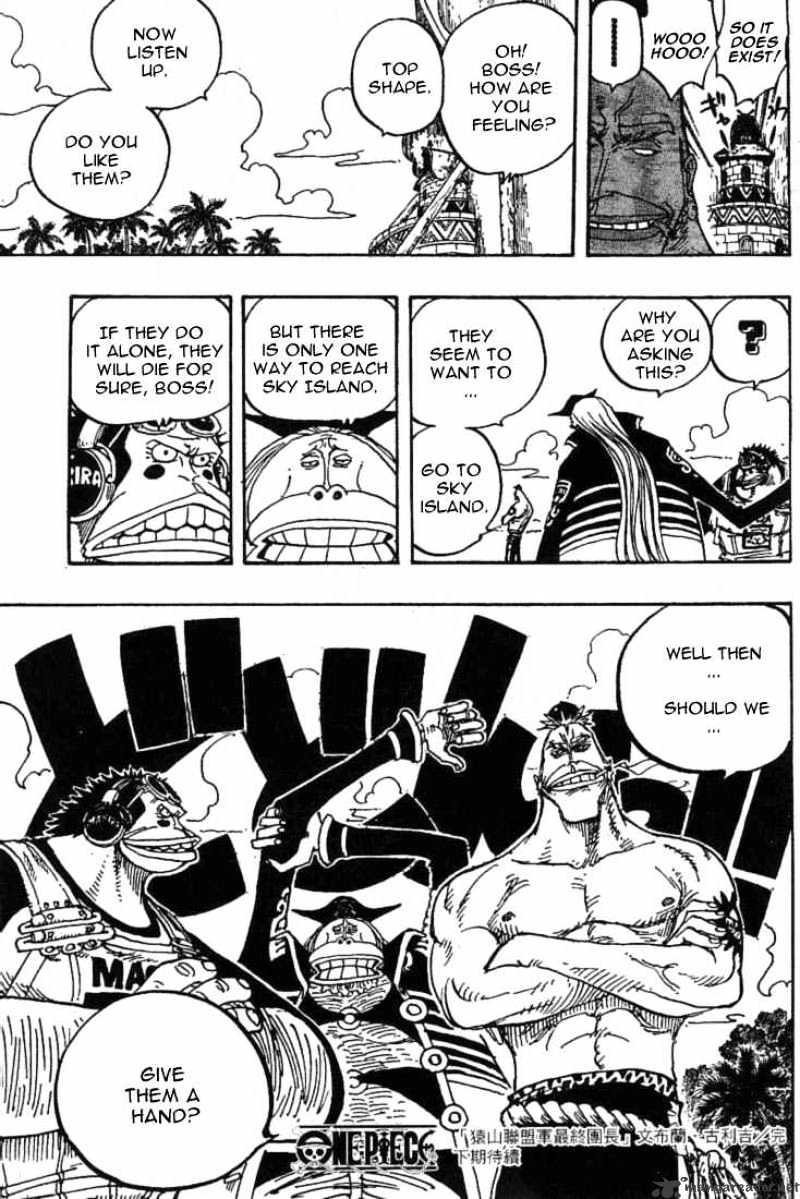 One Piece - Chapter 228 : United Primate Armed Forces Chief Captain-Monbran Cricket