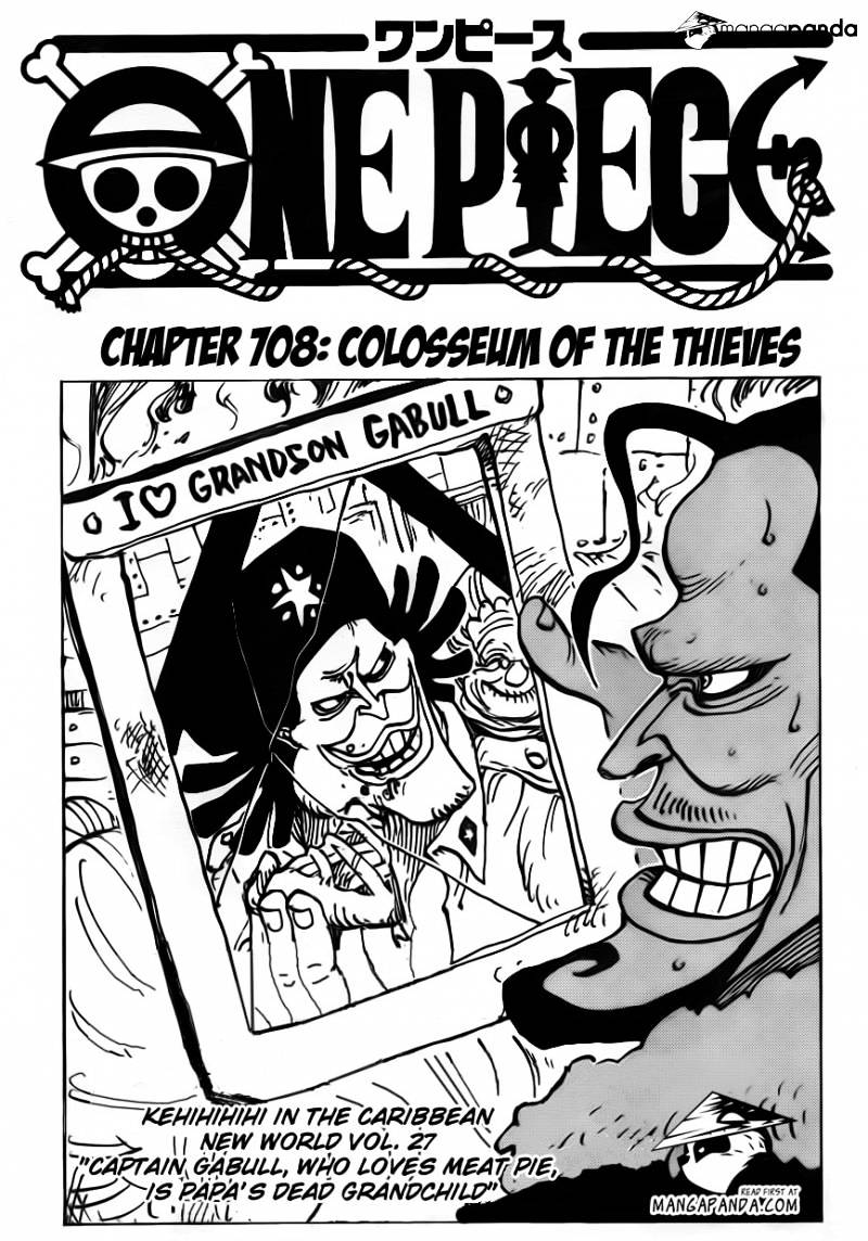 One Piece - Chapter 708 : Colosseum Of The Thieves