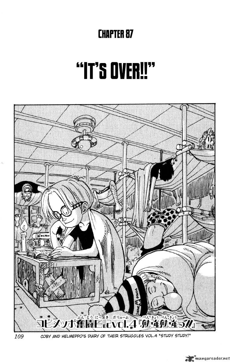 One Piece - Chapter 87 : Its All Over