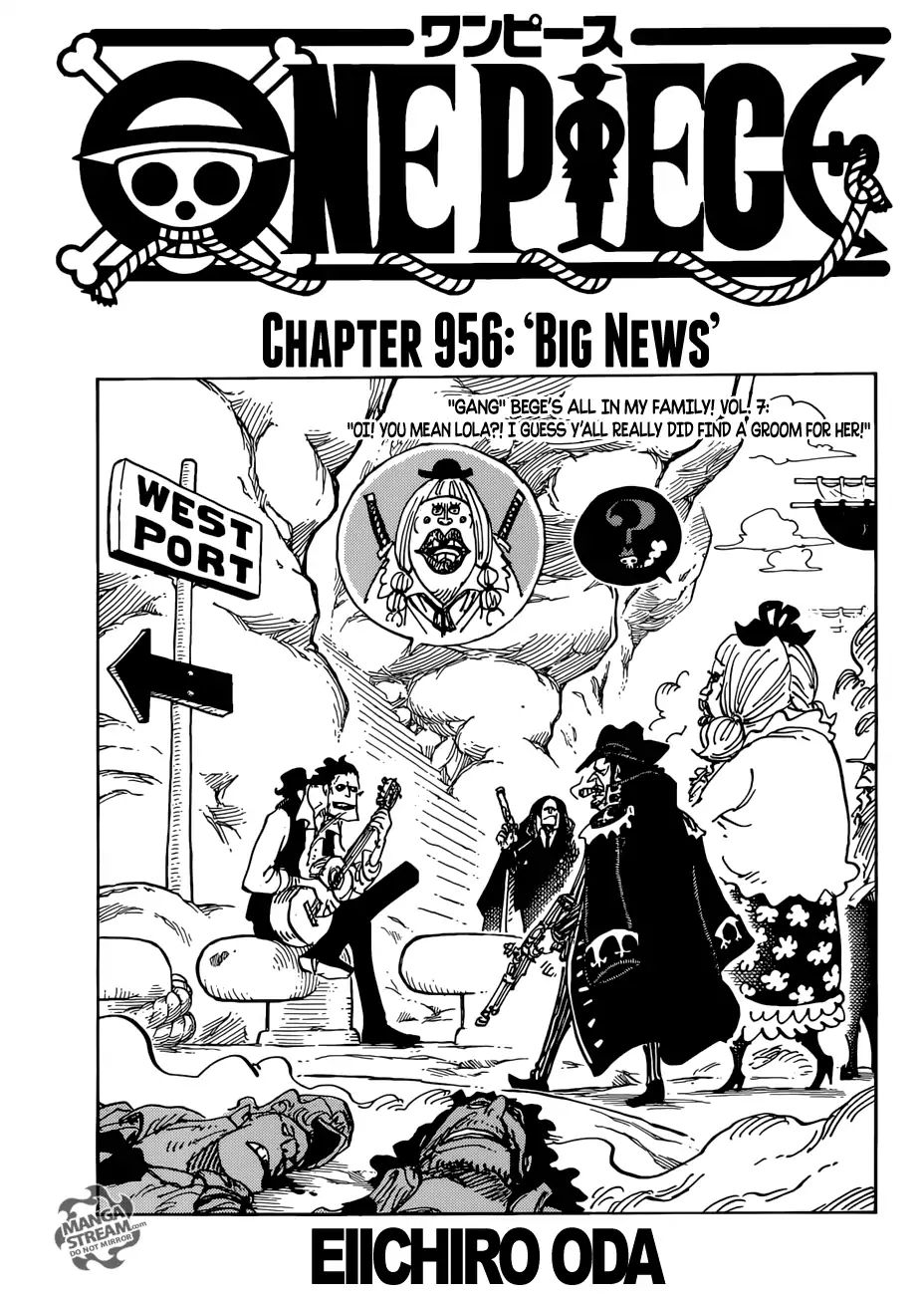 One Piece - Chapter 956: Big News