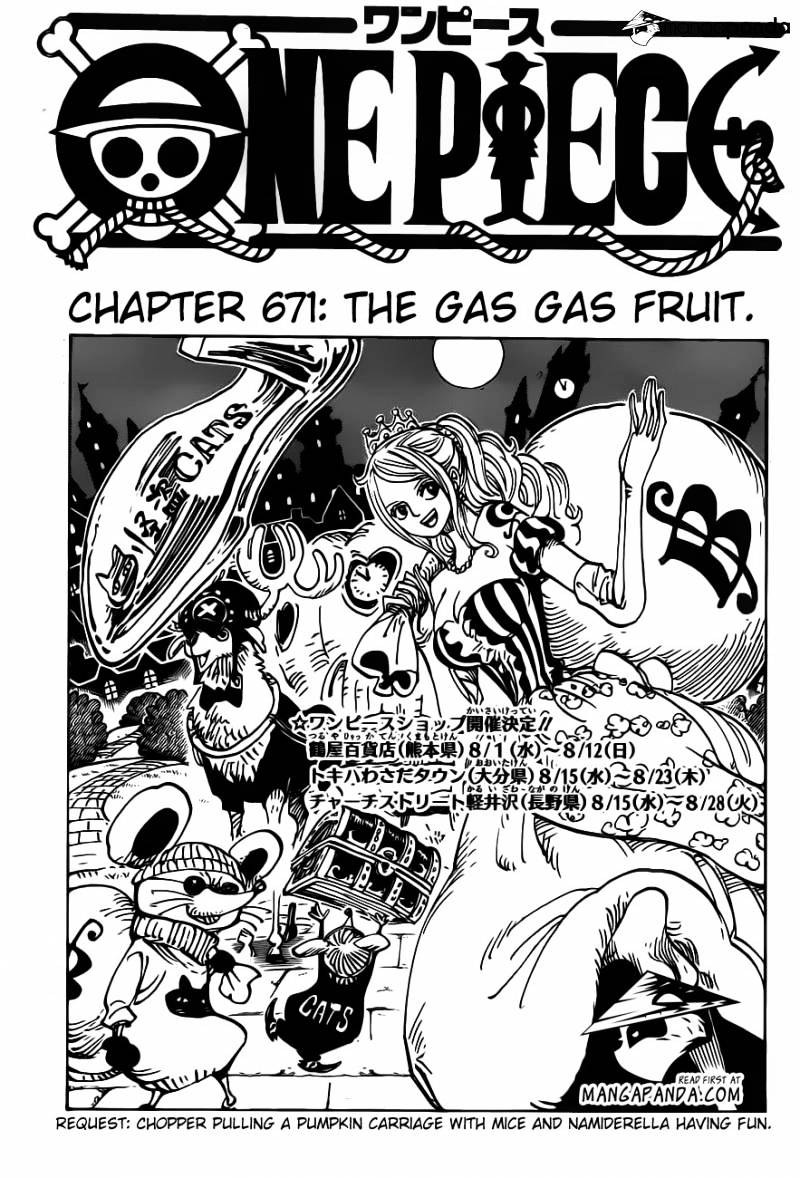 One Piece - Chapter 671 : The Gas-Gas Fruit