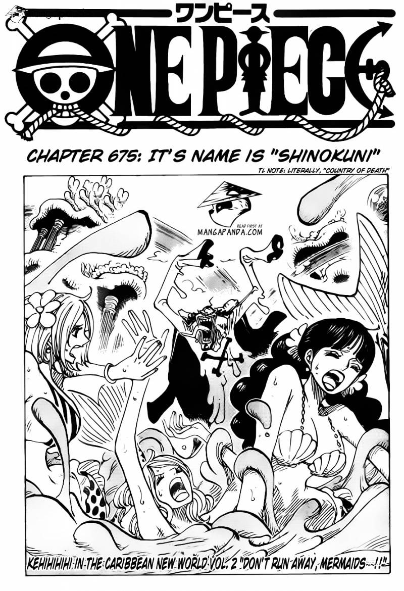 One Piece - Chapter 675 : It S Name Is Shinokuni