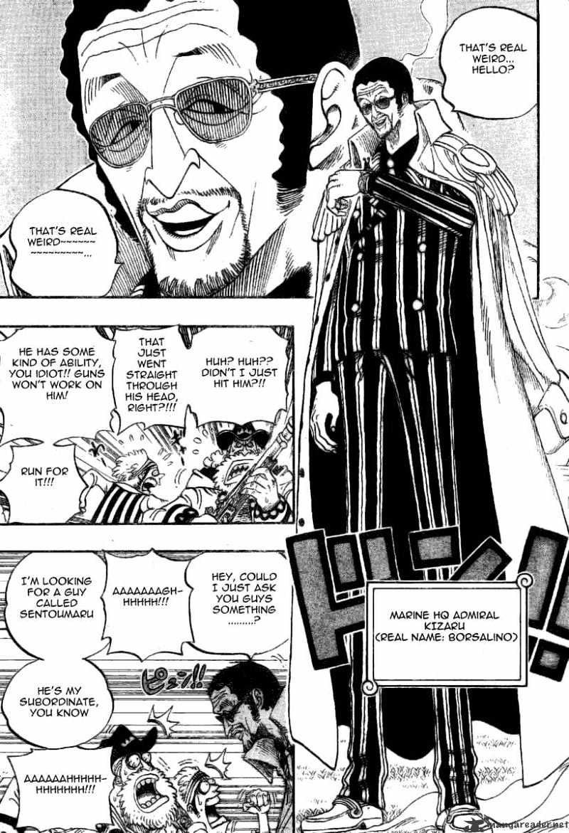 One Piece - Chapter 507 : Kizaru Lands