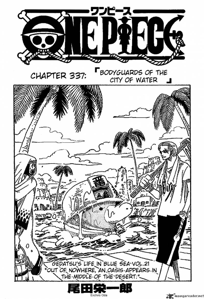 One Piece - Chapter 337 : Bodyguards Of The City Of Water