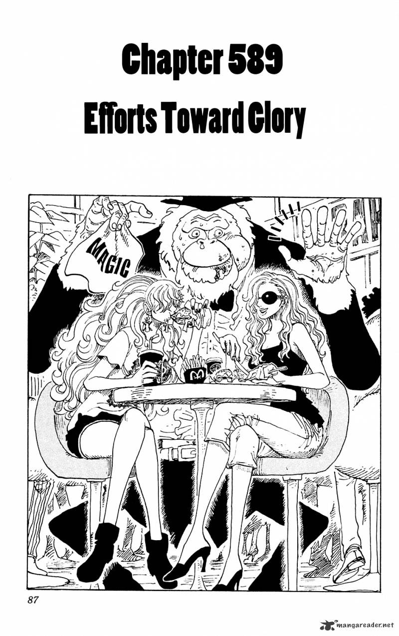 One Piece - Chapter 589 : Efforts Toward Glory