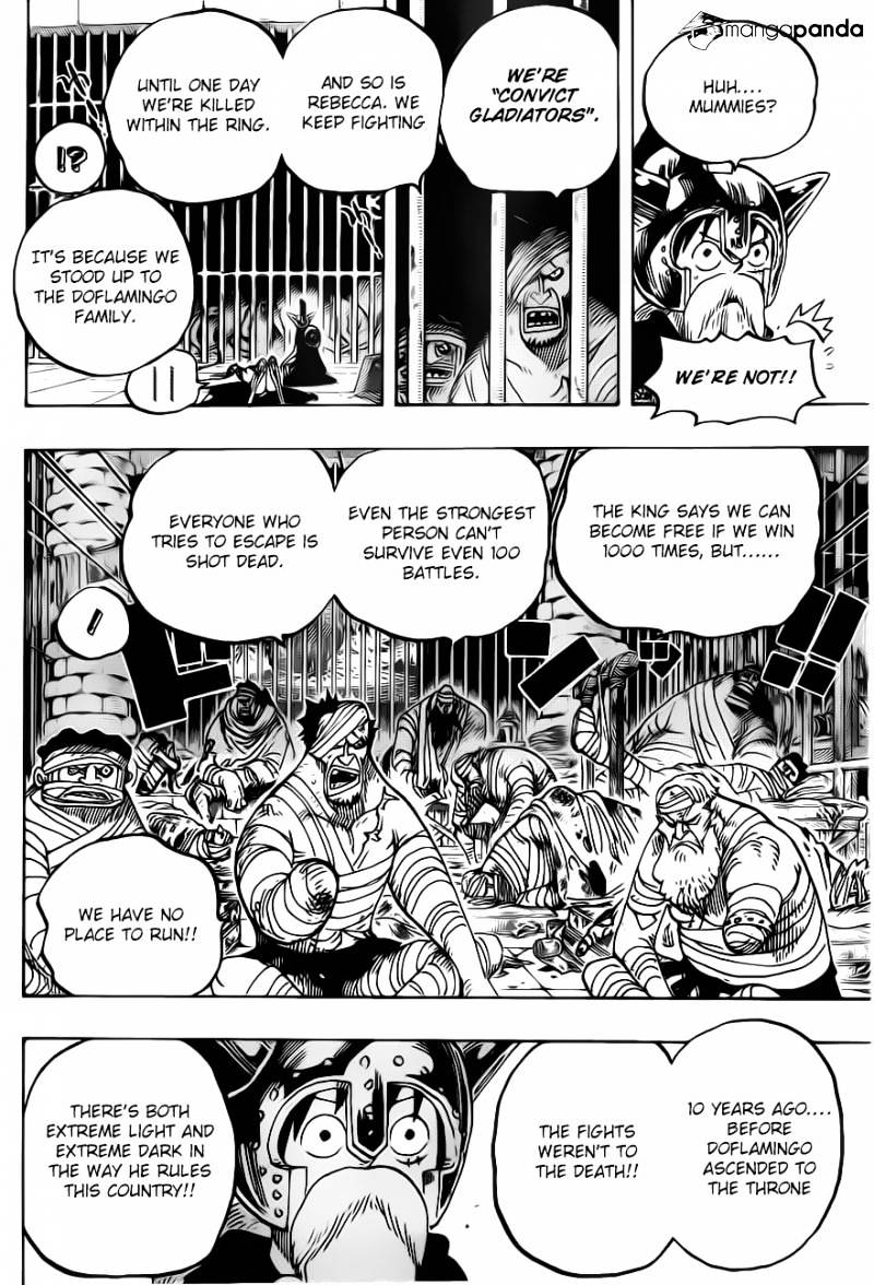 One Piece - Chapter 720 : Convict Gladiators.