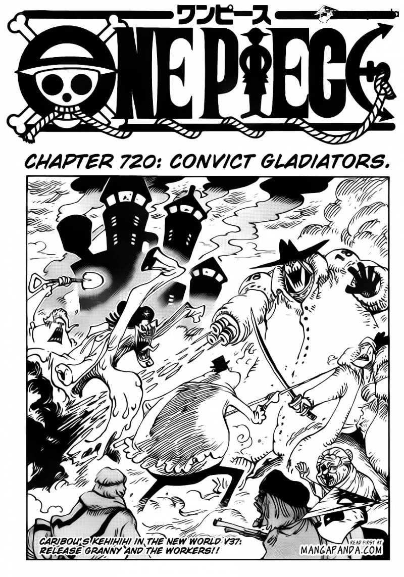 One Piece - Chapter 720 : Convict Gladiators.