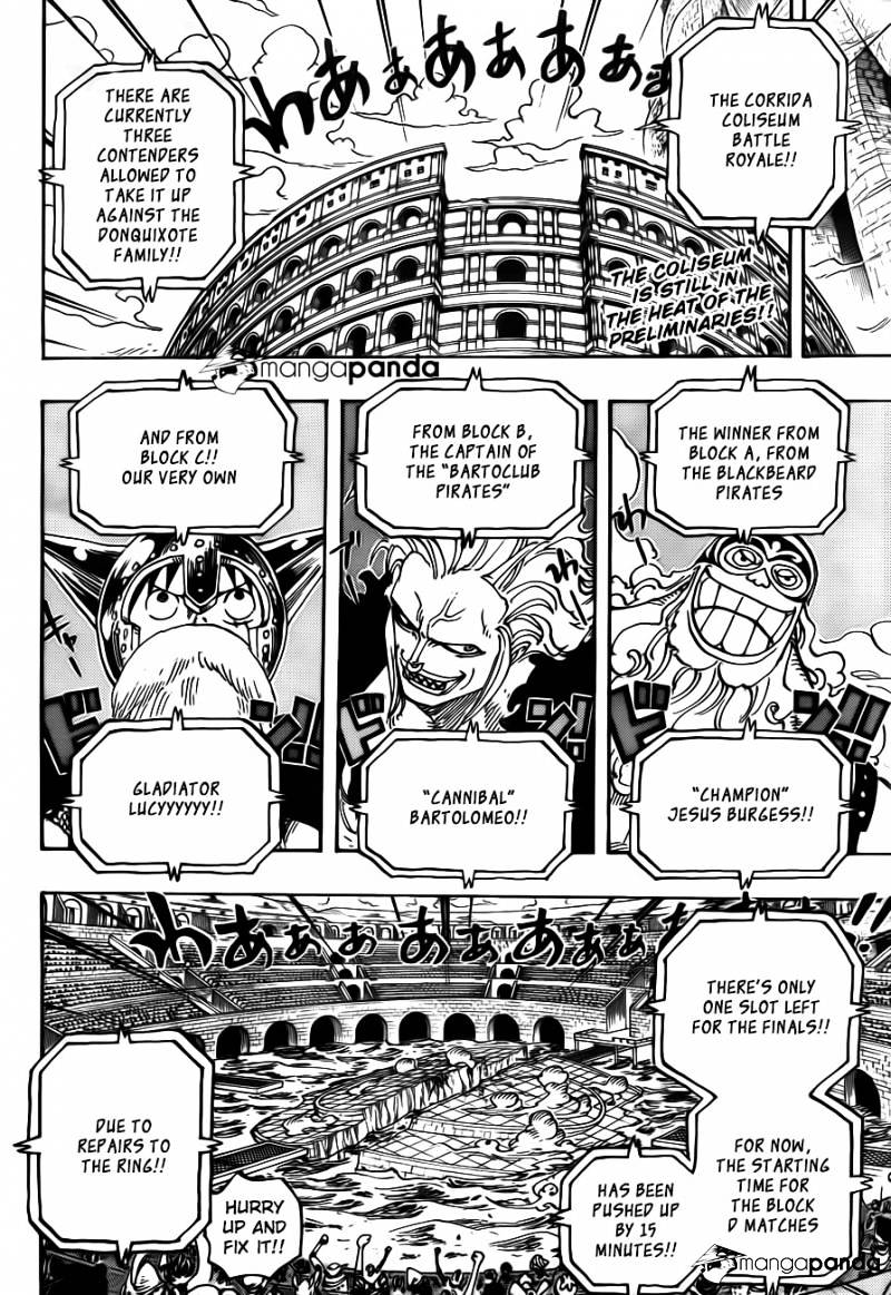 One Piece - Chapter 720 : Convict Gladiators.