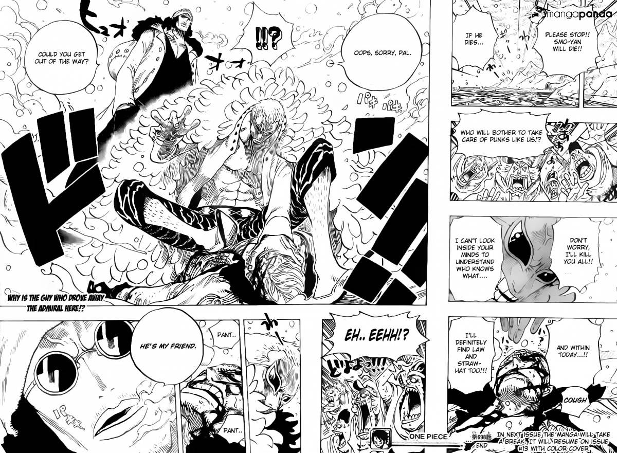 One Piece - Chapter 698 : Doflamingo Appears