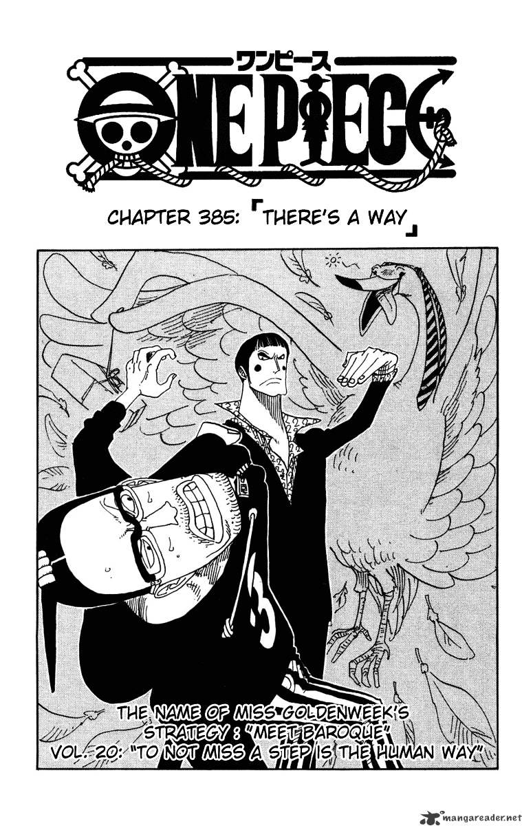 One Piece - Chapter 385 : There S A Way