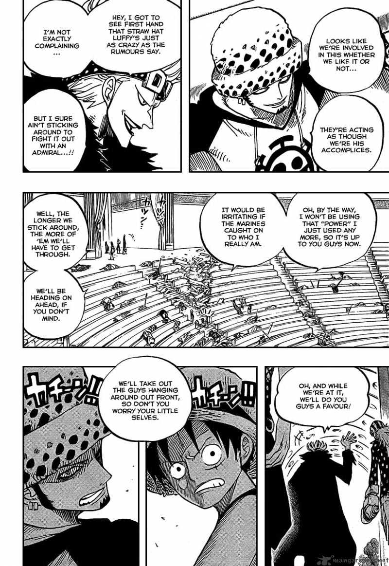 One Piece - Chapter 504 : Pirate Front Line On The Move!!