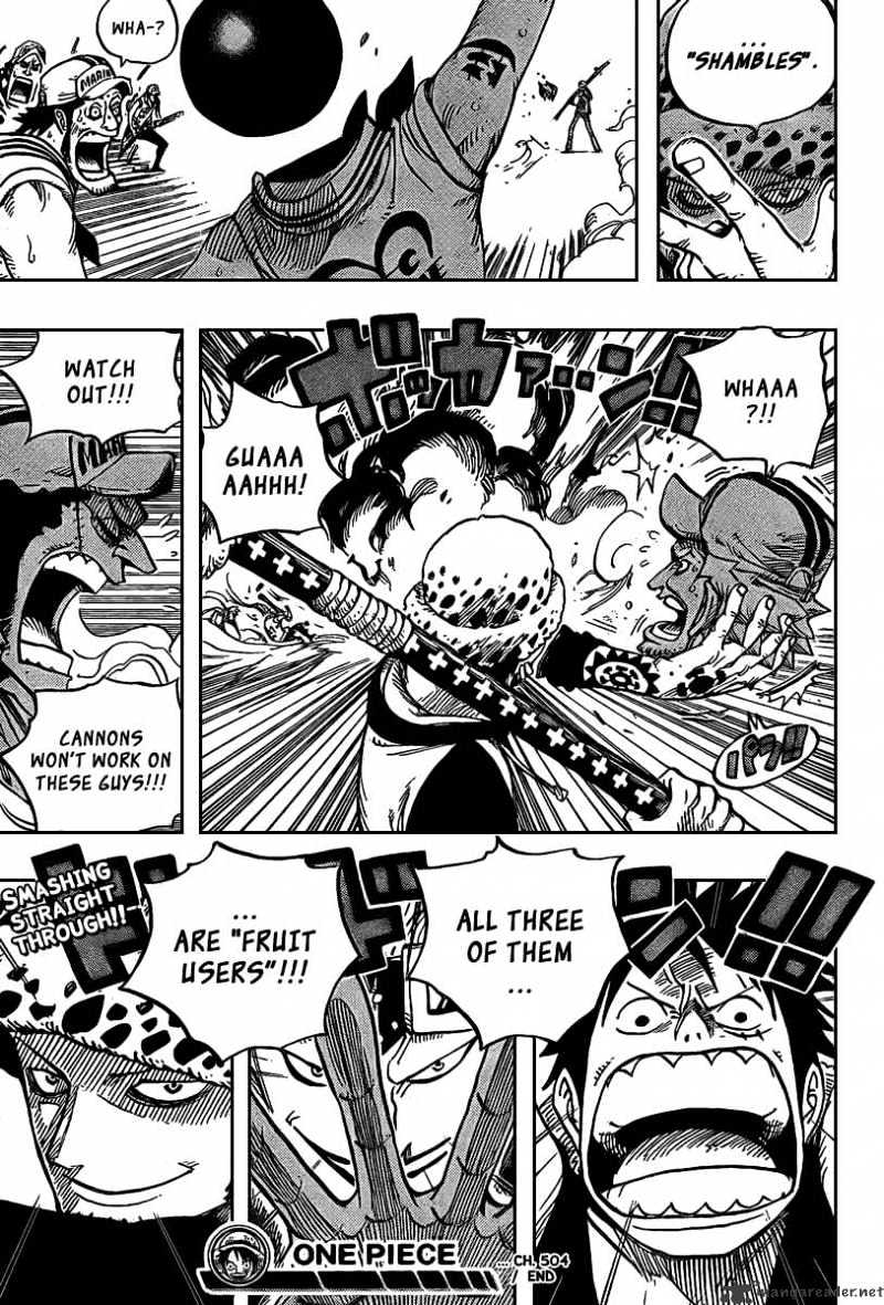 One Piece - Chapter 504 : Pirate Front Line On The Move!!